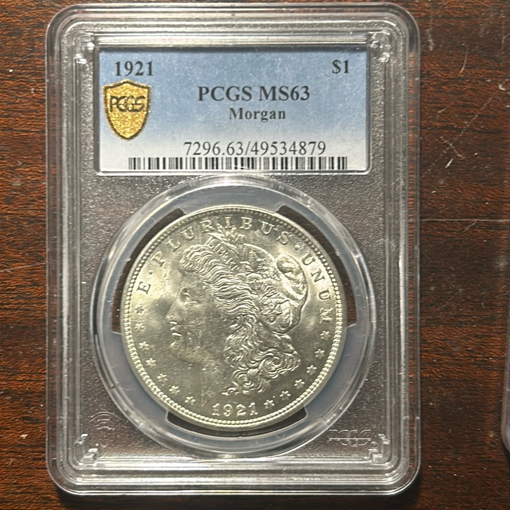 1921 Ms 63 Morgan dollar